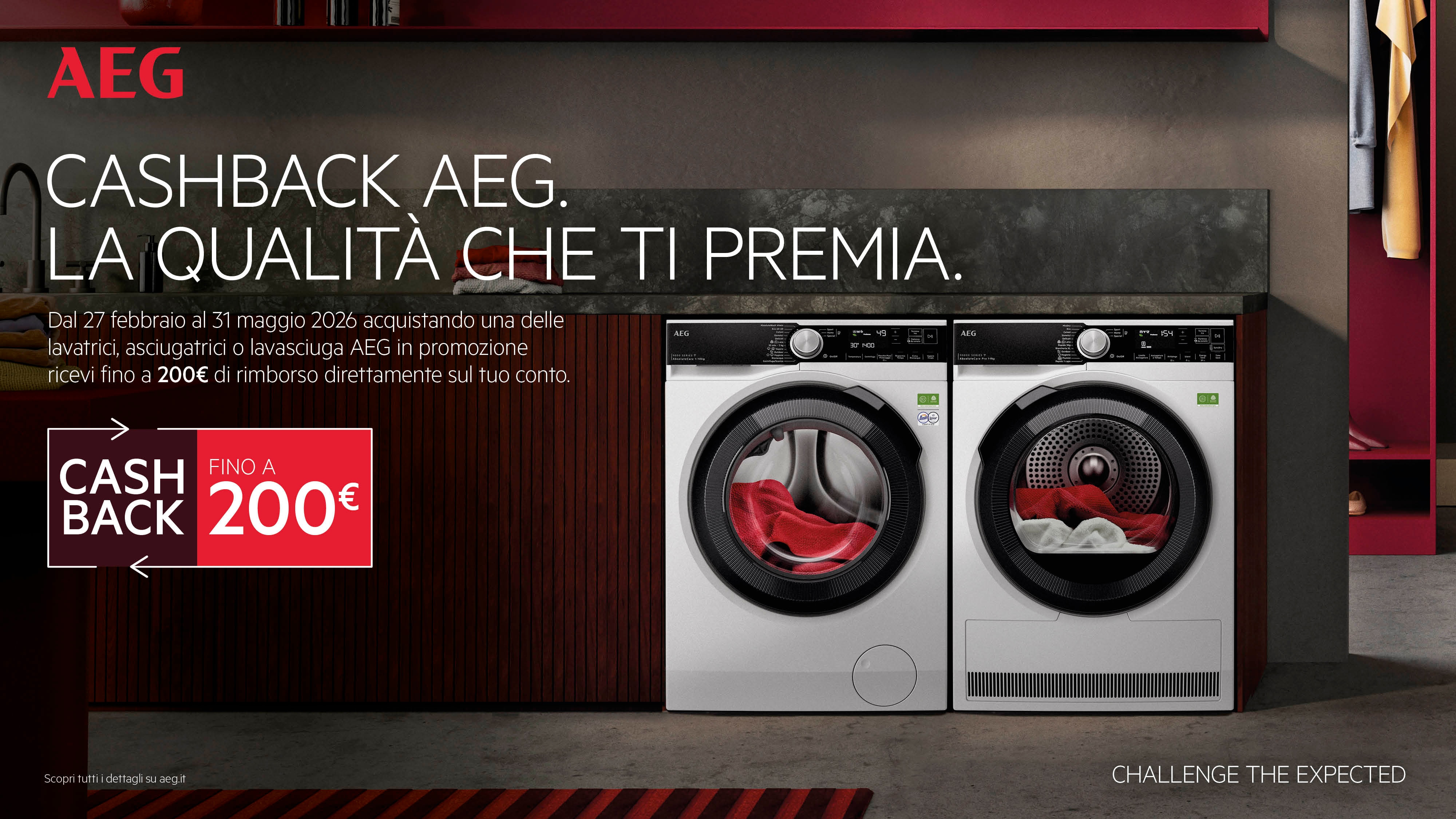 promozione cashback su asciugatrici, lavatrici e lavasciuga