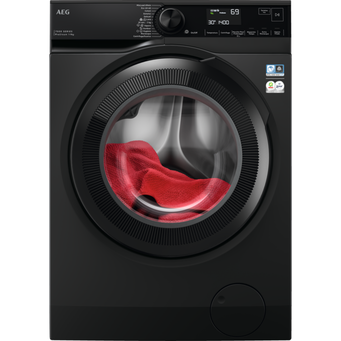 AEG - 9 kg washing machine - LR7BLACK
