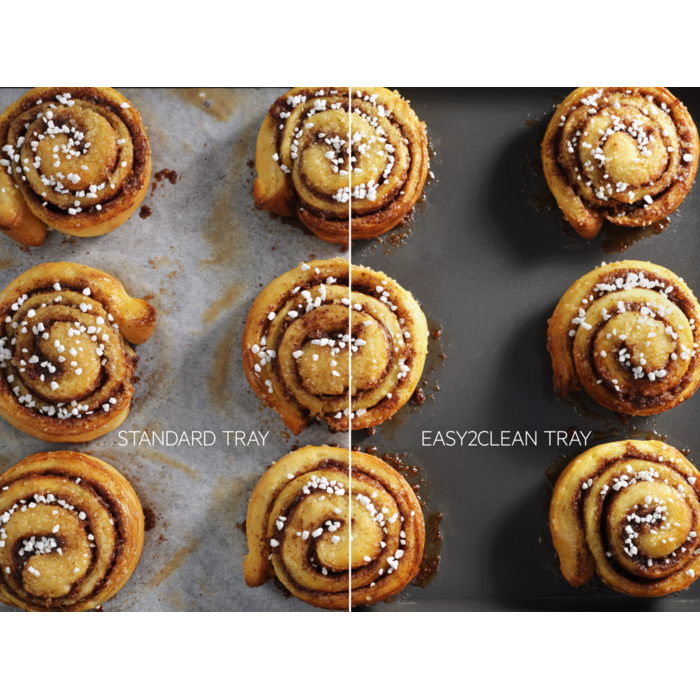 Easy cooking preparation  – no baking paper or extra oil needed.