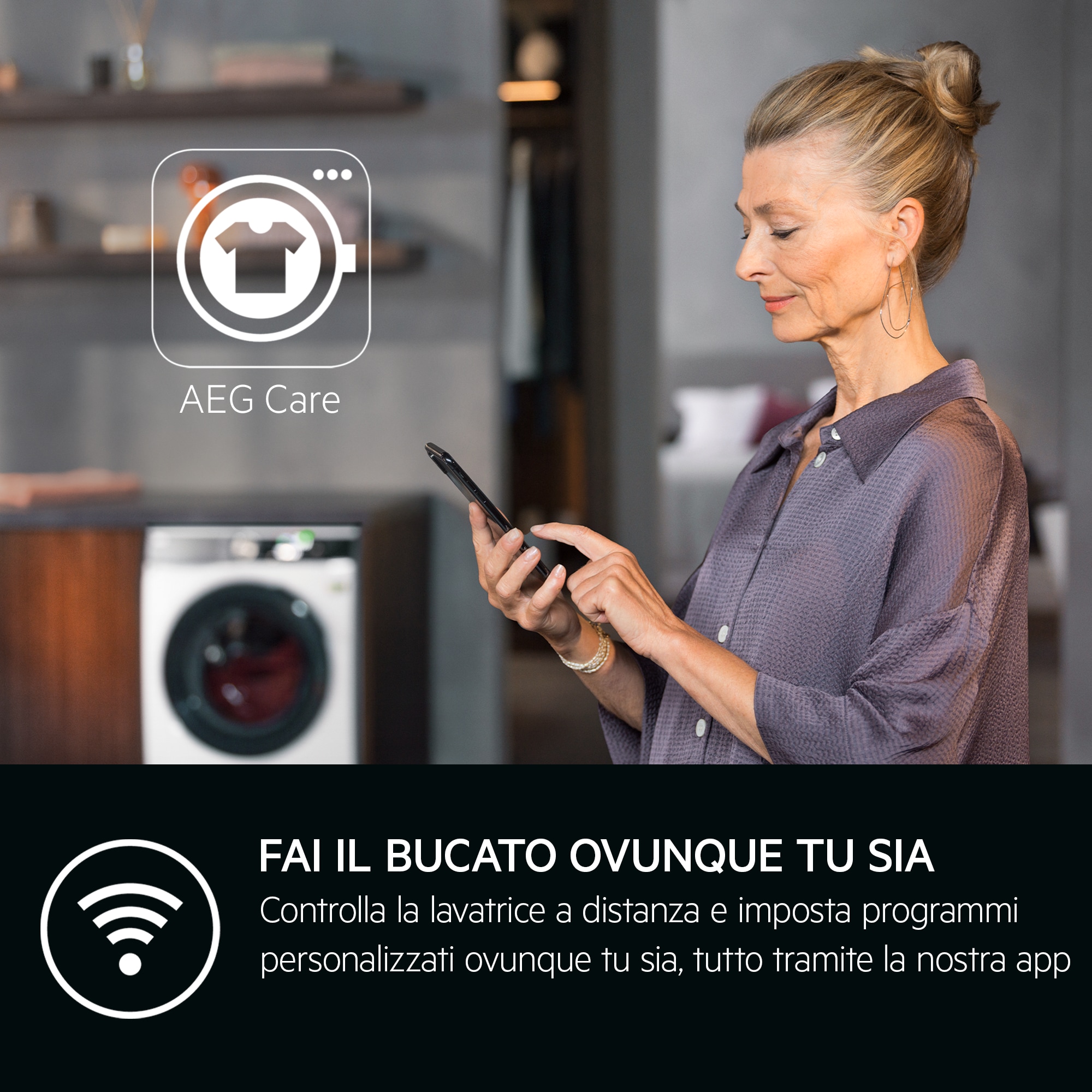 AEG - Lavasciuga a libera installazione - LWR9C166IAB