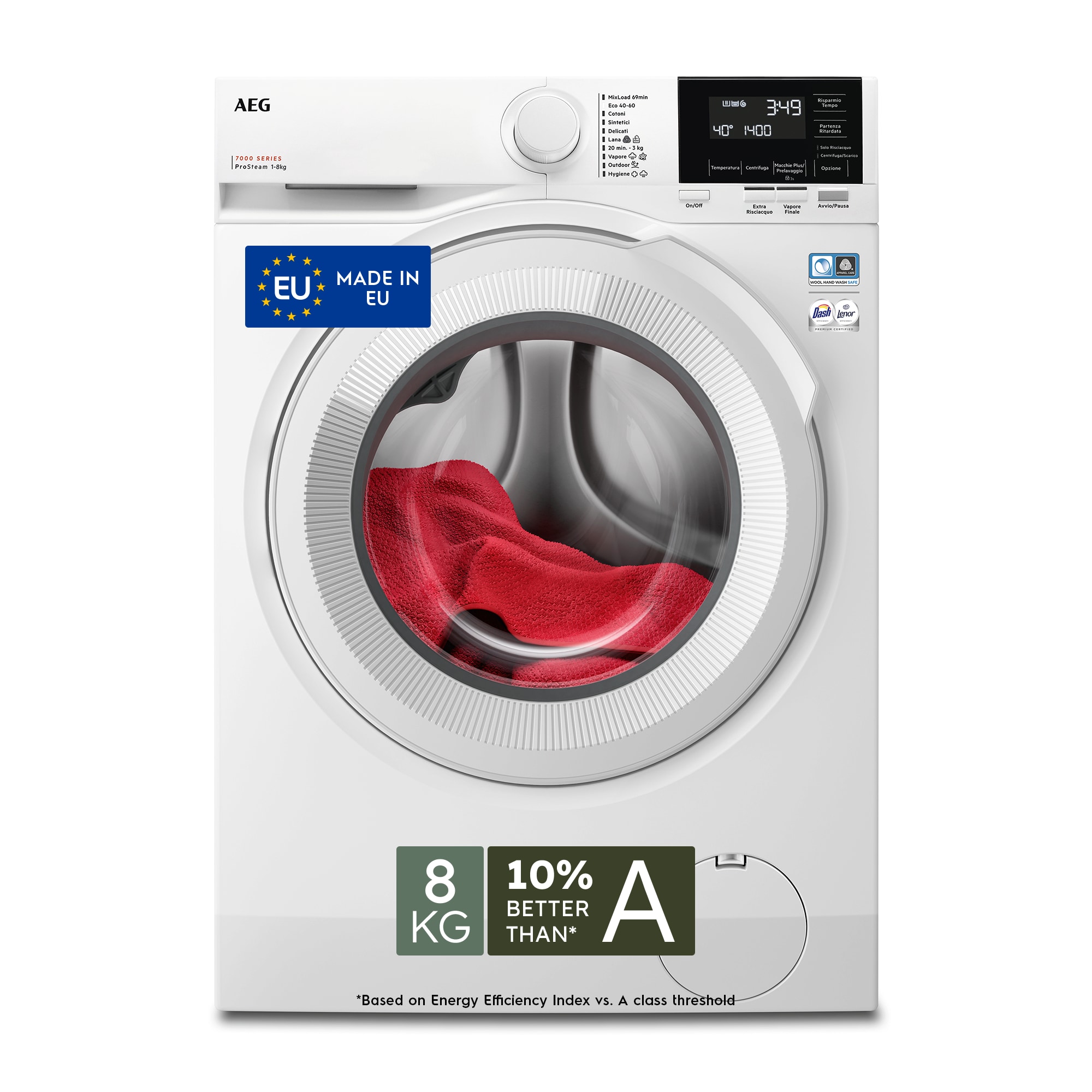 AEG - Lavatrici a carica frontale - LR7G84BW
