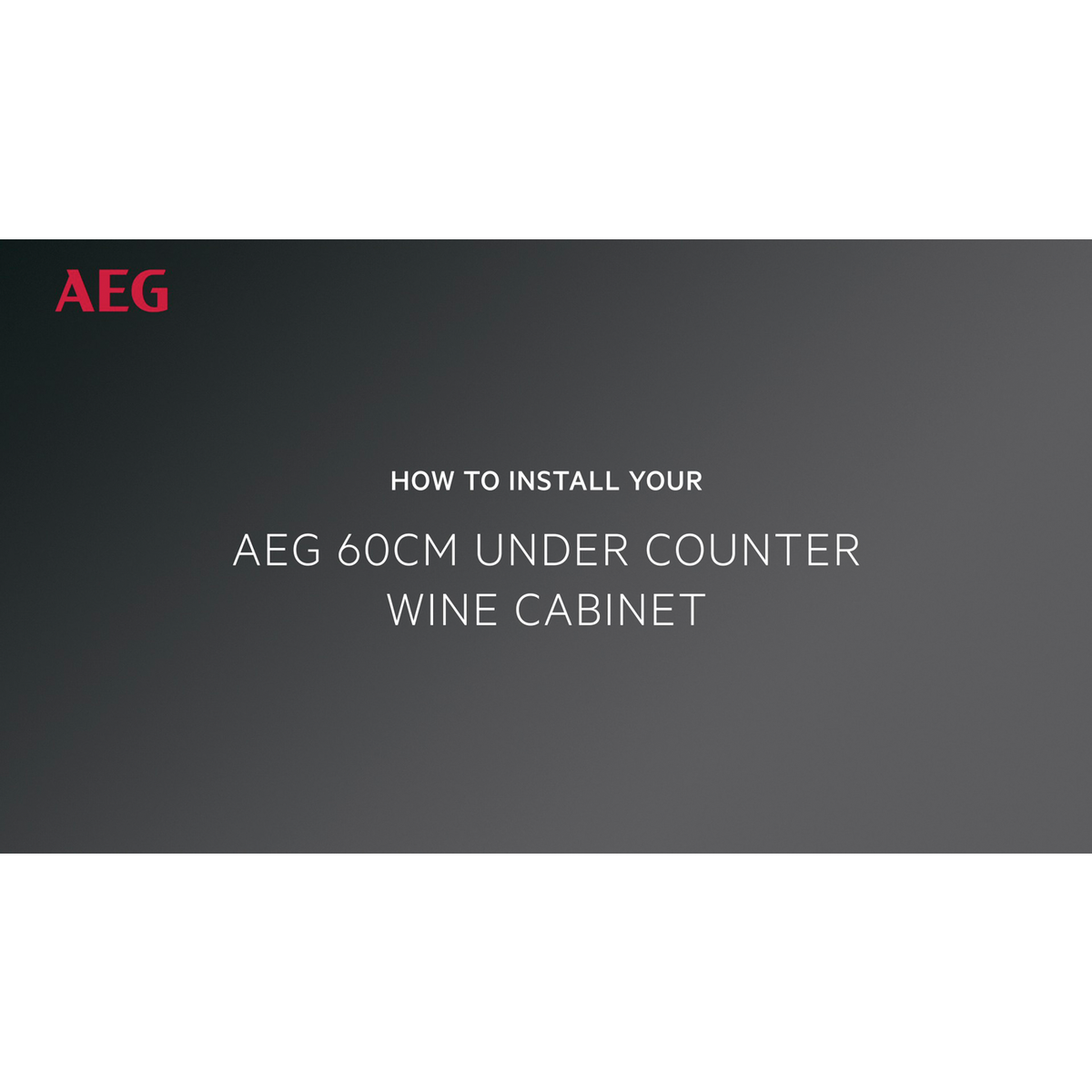 AEG - Small refrigerator - AWUS040B8B