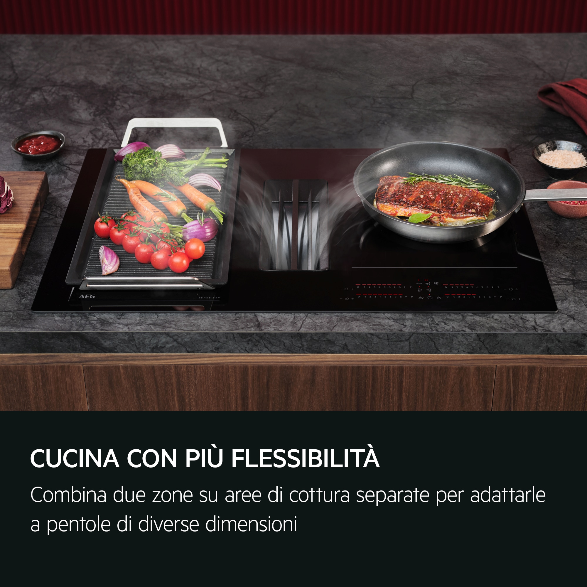 AEG - Combinazione Piano Cappa - NCH84C23CB