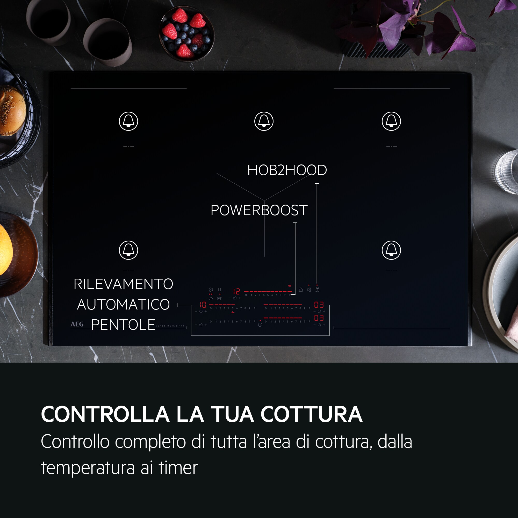 AEG - Piani cottura ad induzione - NIK85M30FB