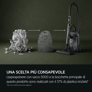 5 Sacchetti Microfibra Per Aspirapolvere AEG-ELECTROLUX + 1 Filtro - Compatibili Con Serie 2000, 3000, Ingenio E Altri