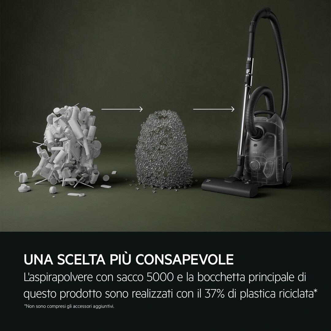5 Sacchetti Microfibra Per Aspirapolvere AEG-ELECTROLUX + 1 Filtro - Compatibili Con Serie 2000, 3000, Ingenio E Altri