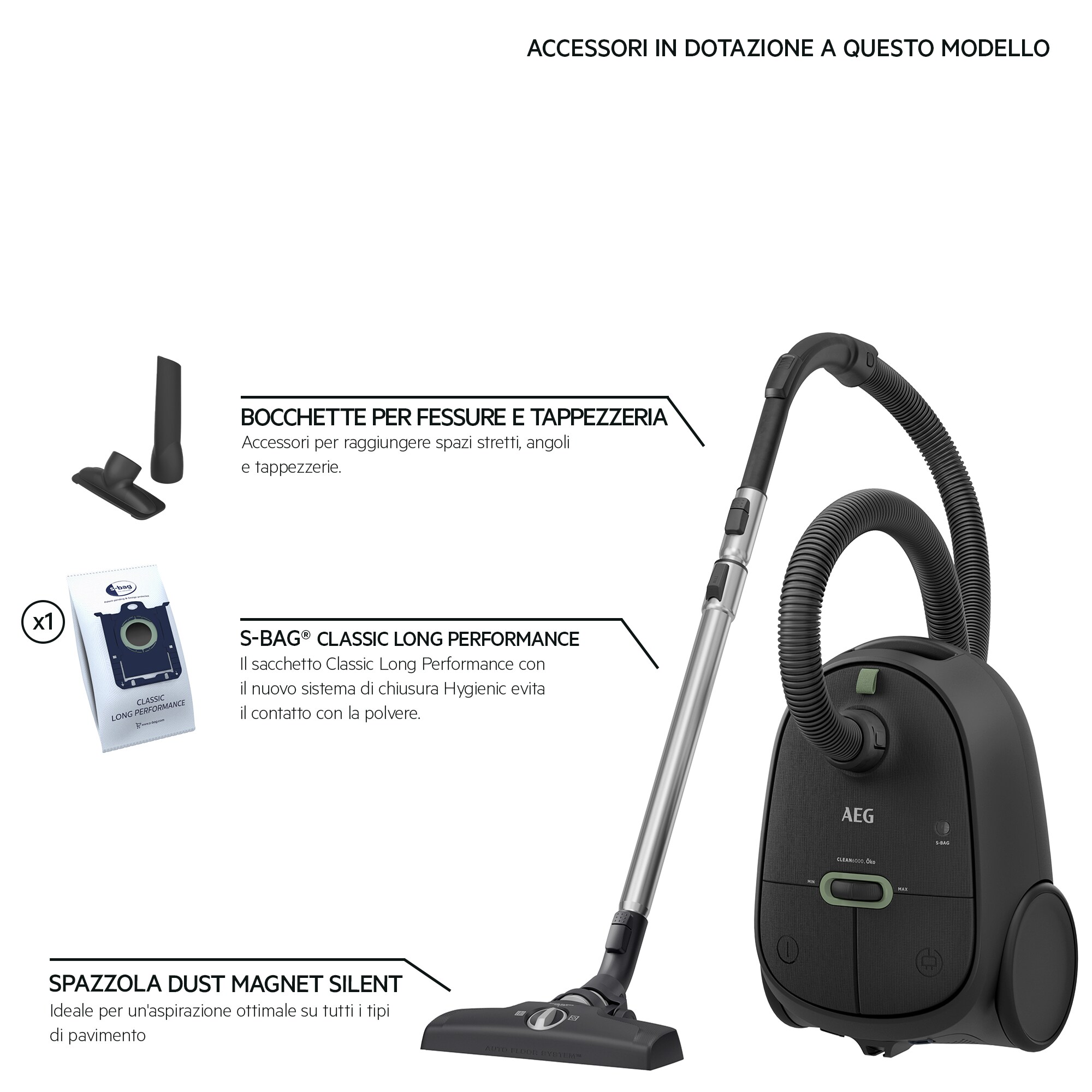 AEG - Aspirapolvere con sacco - AB61C1OKO