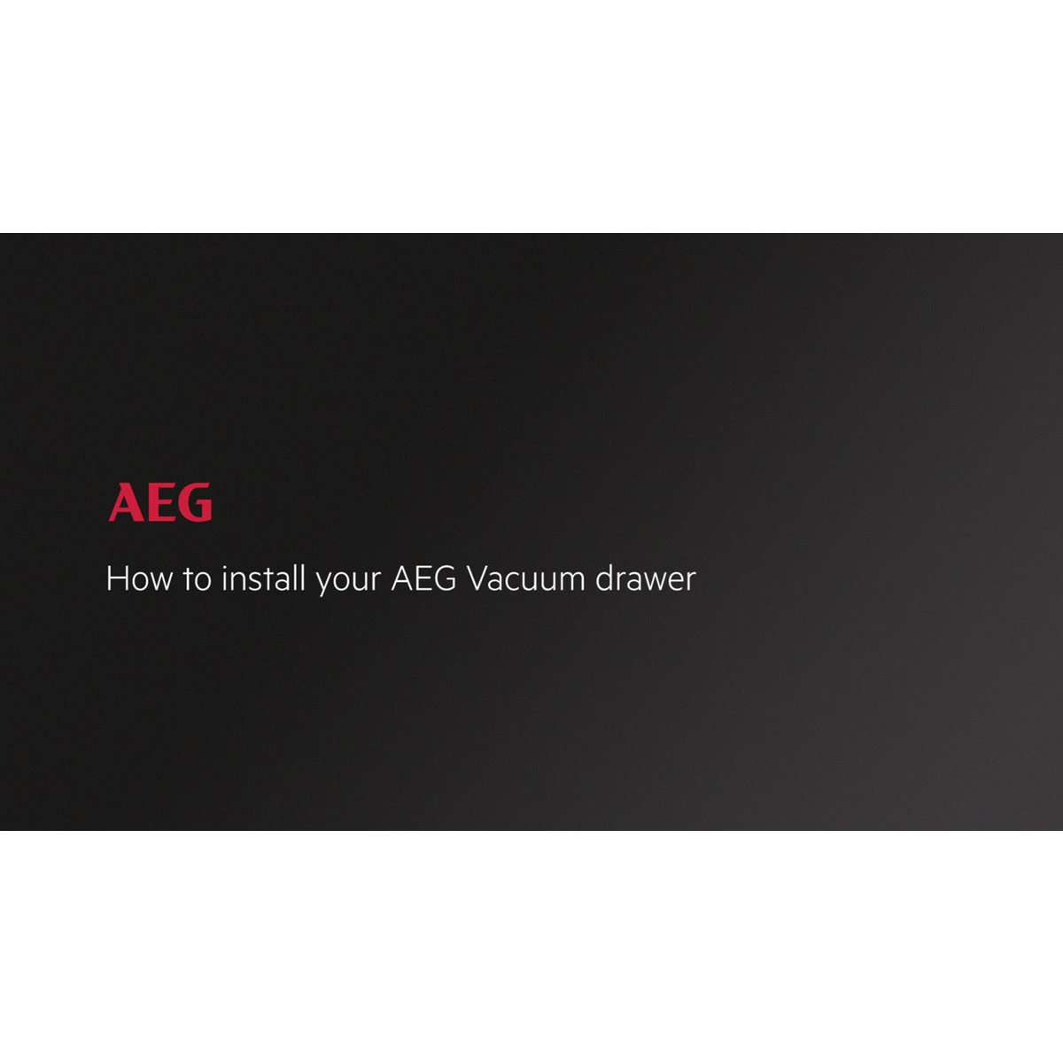 AEG - Integrated Vacuum Sealer - KDK911423T
