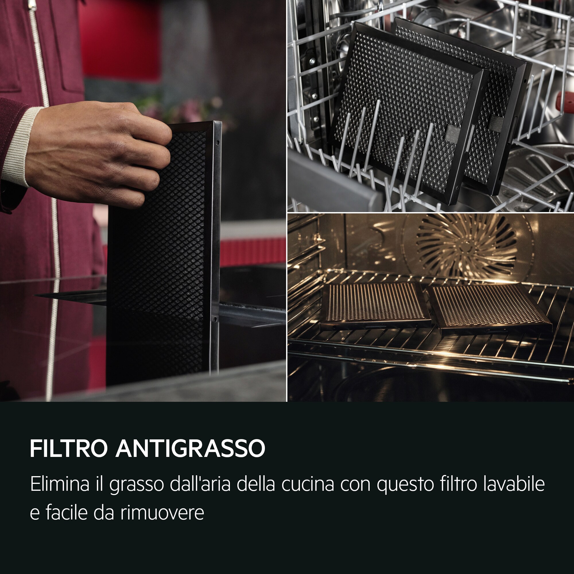 AEG - Piani con cappa integrata - TH84CB03FB