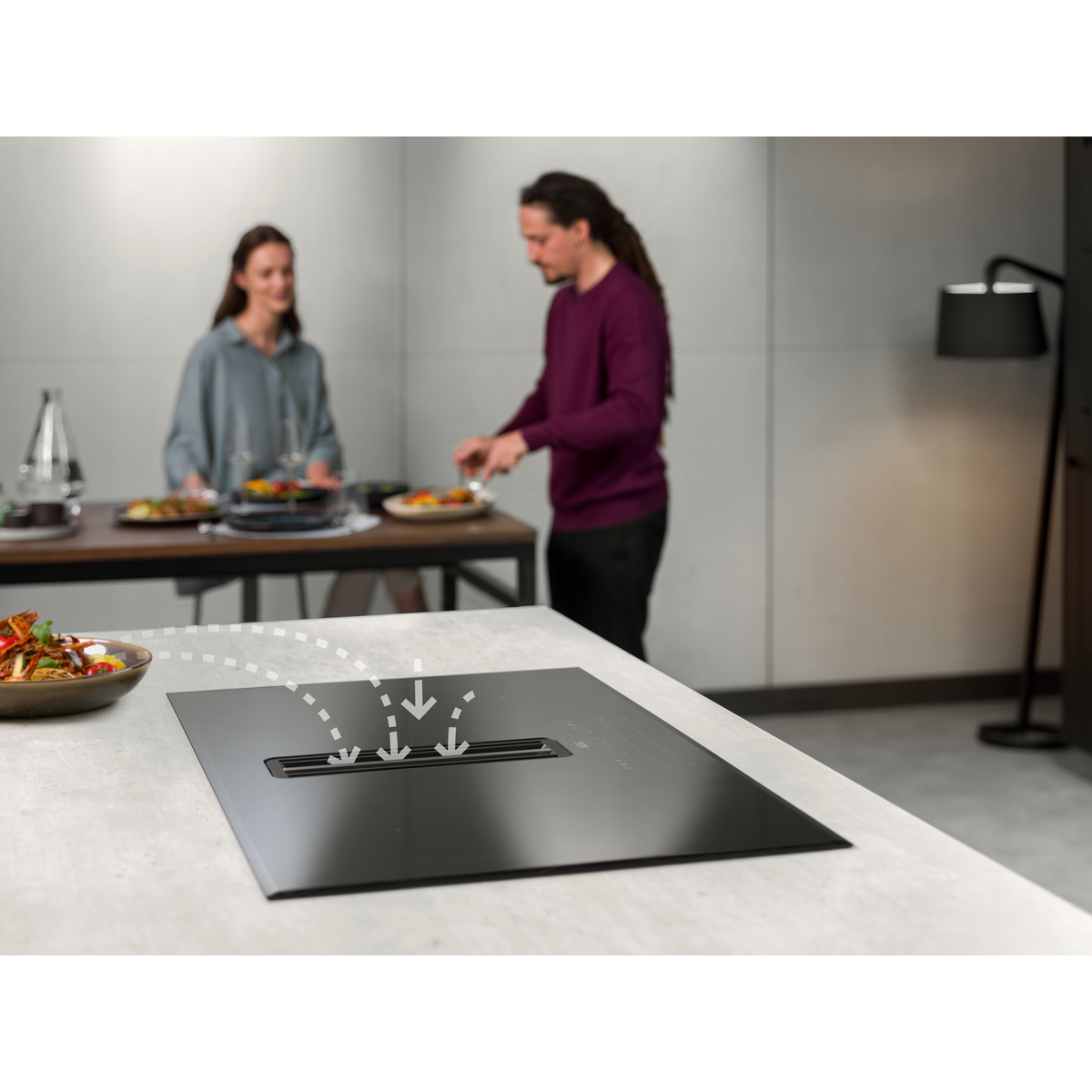 AEG - Piani con cappa integrata - CDE84773CB