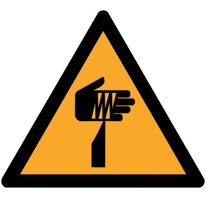 Avvertenza; oggetto appuntito ISO 7010