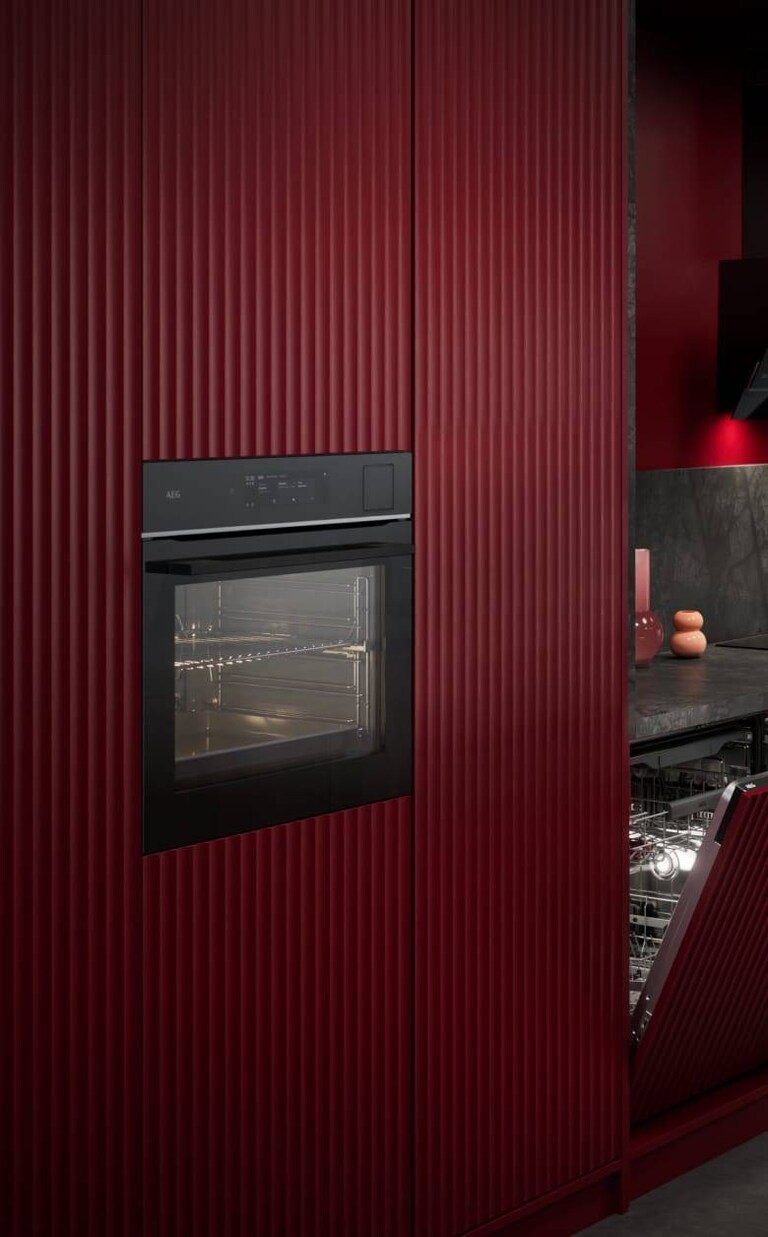 Un forno posizionato in una cucina