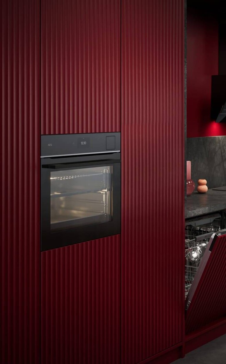Un forno in cucina.